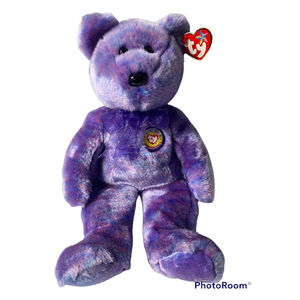 TY Beanie Buddy - CLUBBY 4 the Bear (13.5 inch) - MWMT's Stuffed Animal Toy
